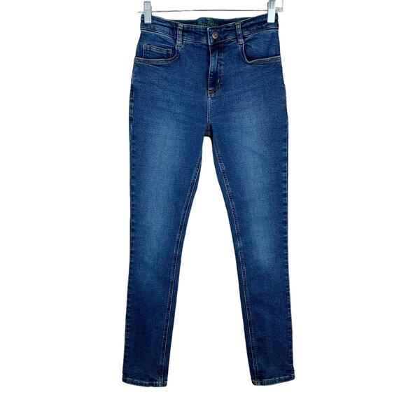 Mini Boden Jeans Skinny Stretchy Adjustable Waist Blue Girls 14 - Picture 1 of 9